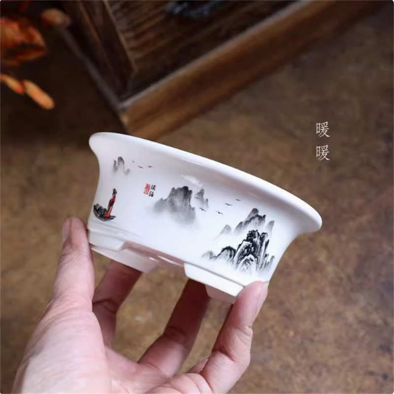 Porselein witte ovale bonsai p - Bonsai Garden Table recensie en prijs