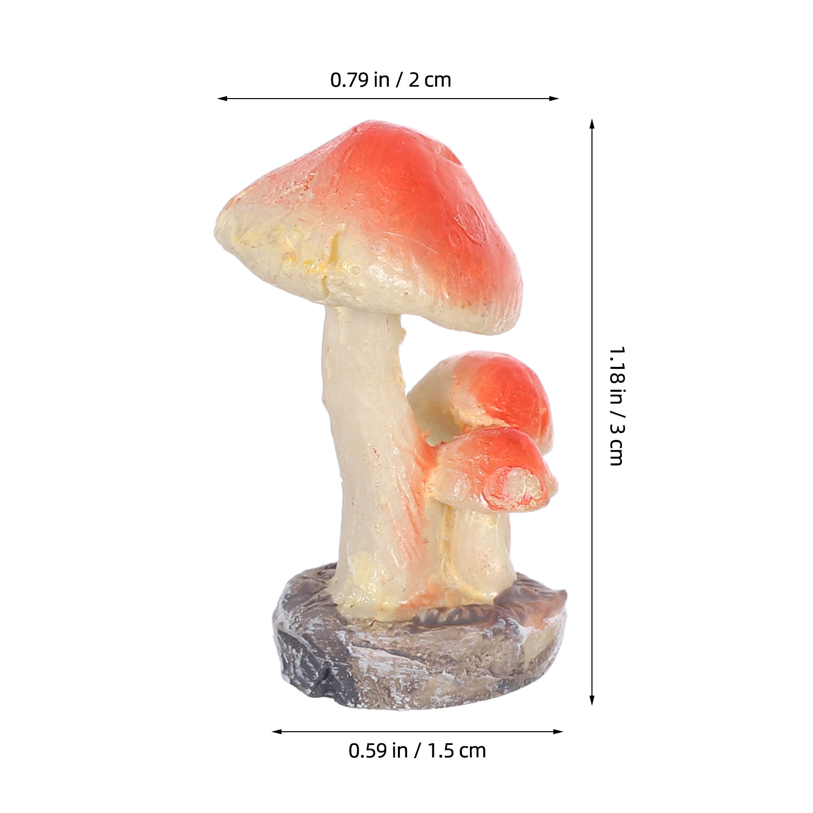 3 rode paddenstoelen van kunst - Bonsai Garden House recensie en prijs