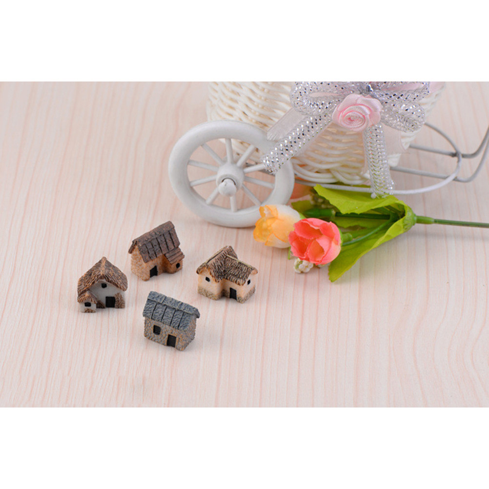 6 stuks miniatuur hutjes met r - Bonsai Garden House recensie en prijs